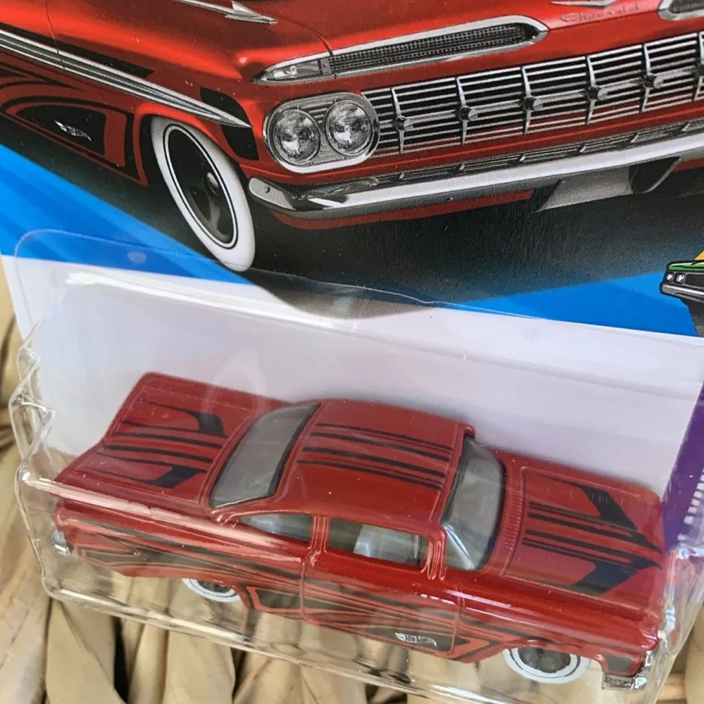 59 Chevy Impala Hot Wheels Red Car 1959 Chevrolet Hotwheels New 2026